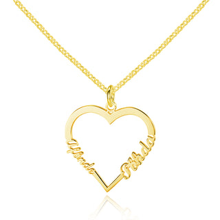 Custom Heart Name Necklace