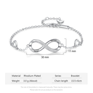 Custom Infinity Bracelet