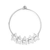 Custom Stainless Steel Star Bangle Bracelet