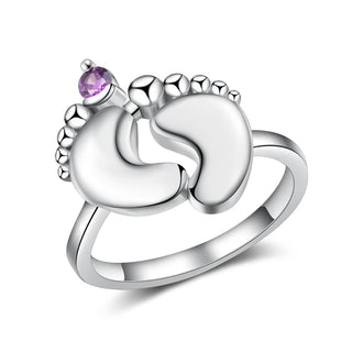 Custom Birthstone Foot Ring