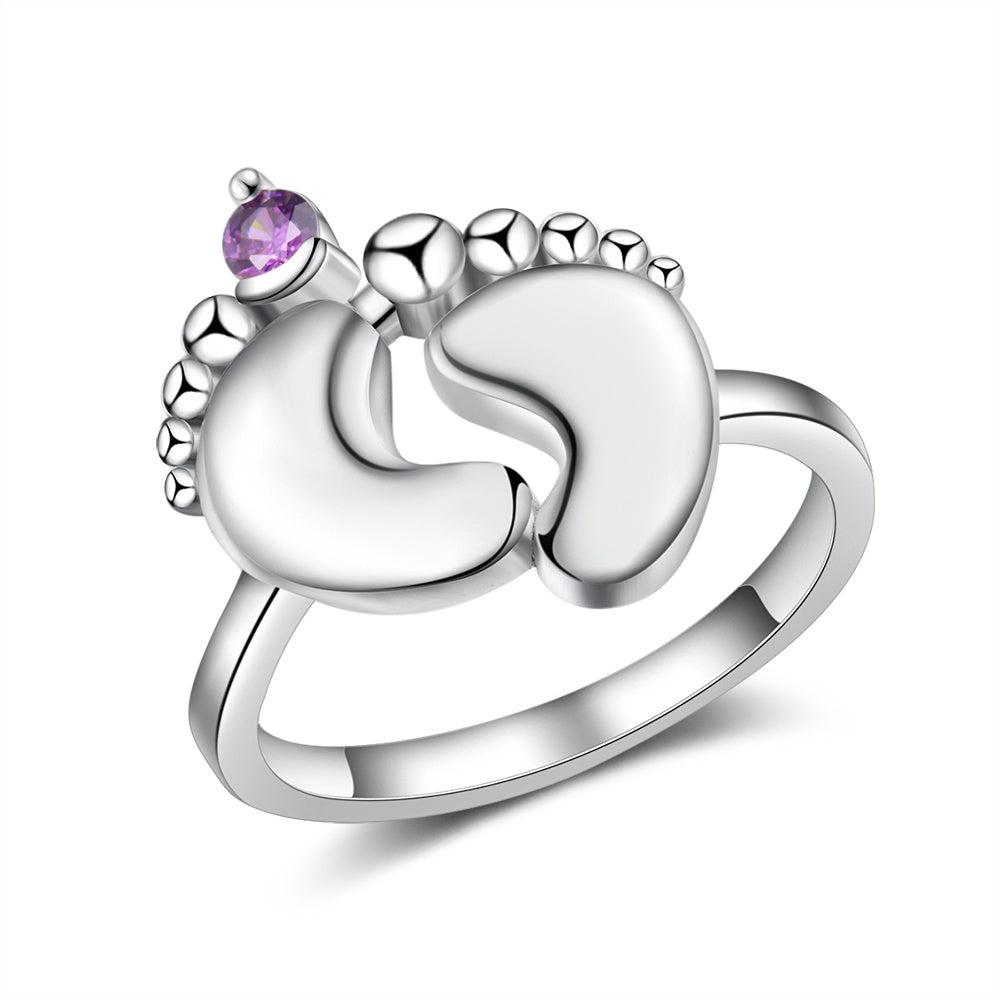 Custom Birthstone Foot Ring