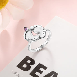 Custom Birthstone Foot Ring