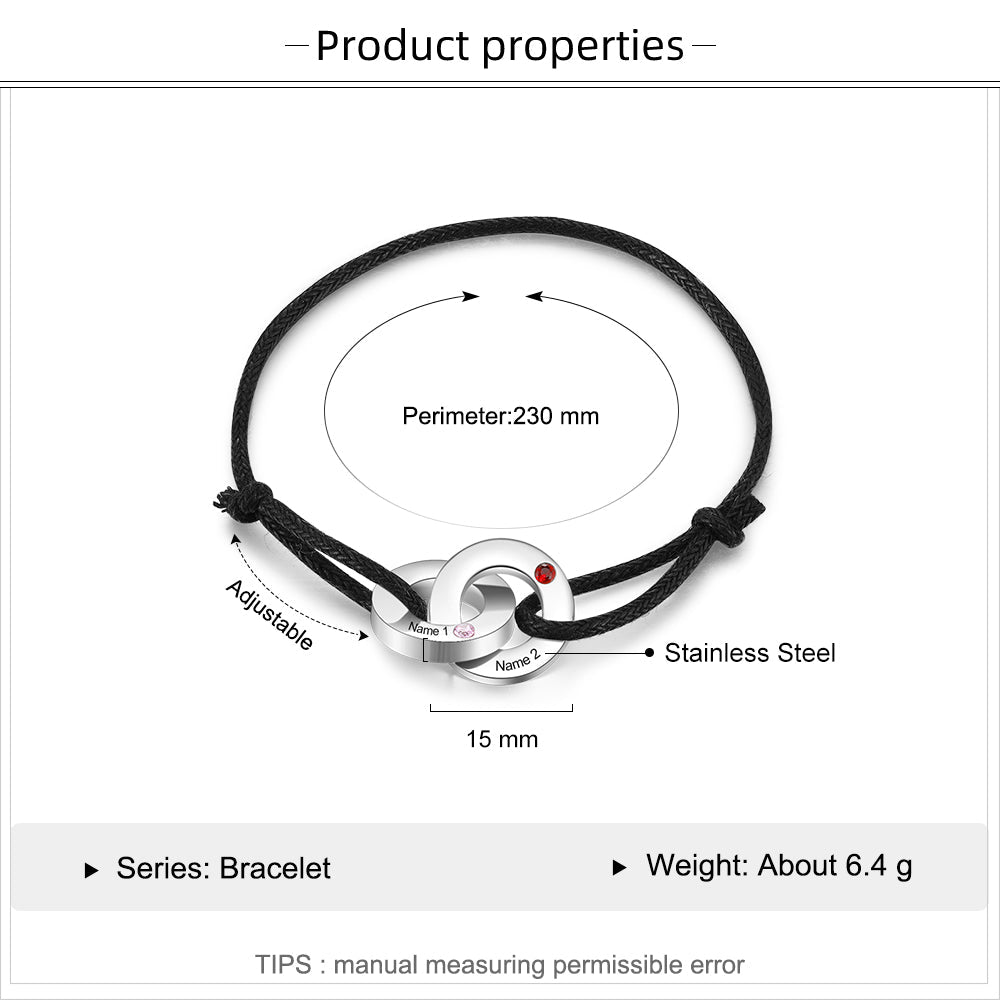 Custom Circle Bracelet