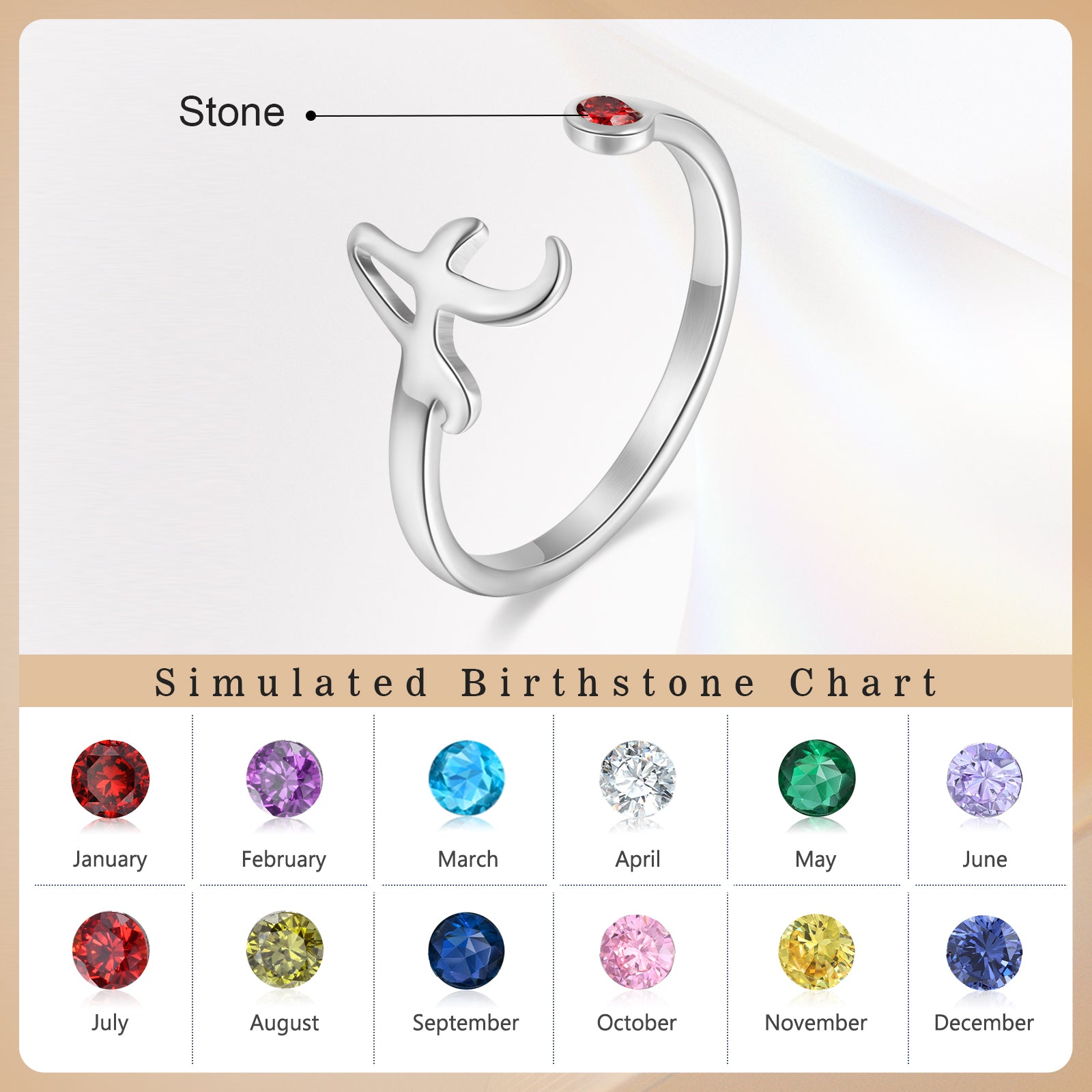 Custom Birthstone Ring