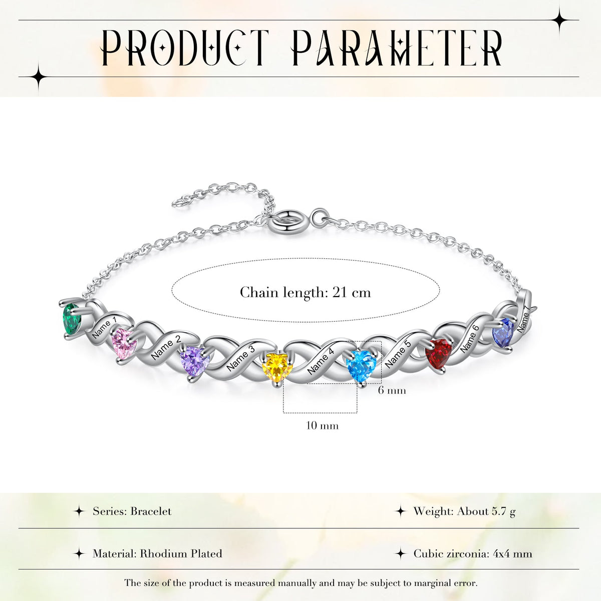 Custom Birthstone Bracelet