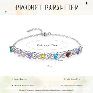 Custom Birthstone Bracelet