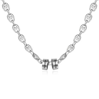 Custom Stainless Steel Bead Necklace