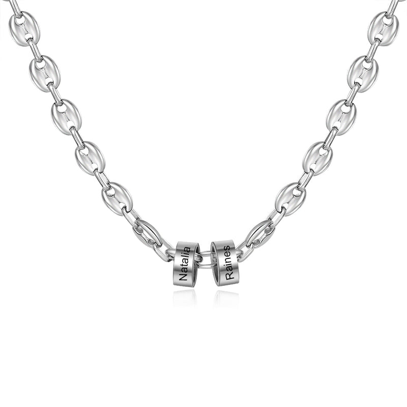Custom Stainless Steel Bead Necklace