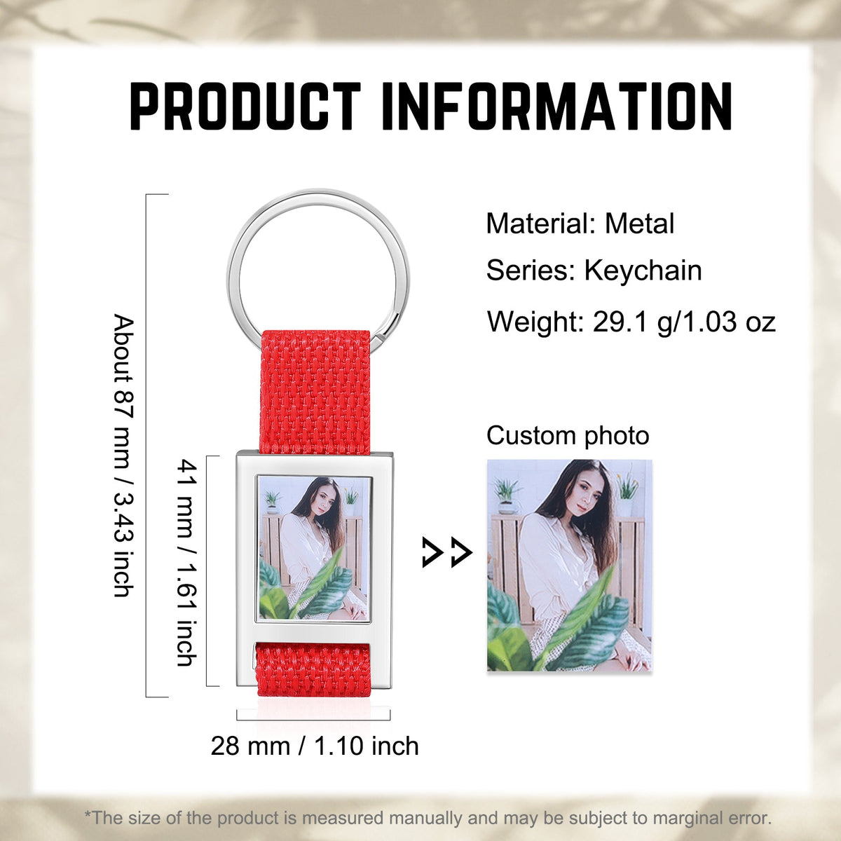 Custom Photo Keychain