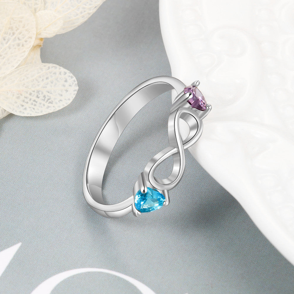 Custom Two Birthstone Rings