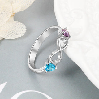 Custom Two Birthstone Rings