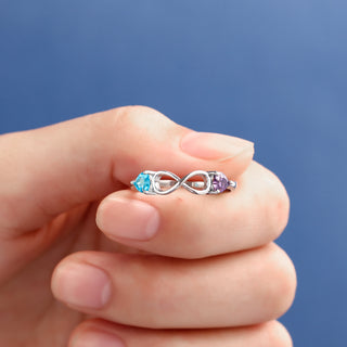 Custom Two Birthstone Rings