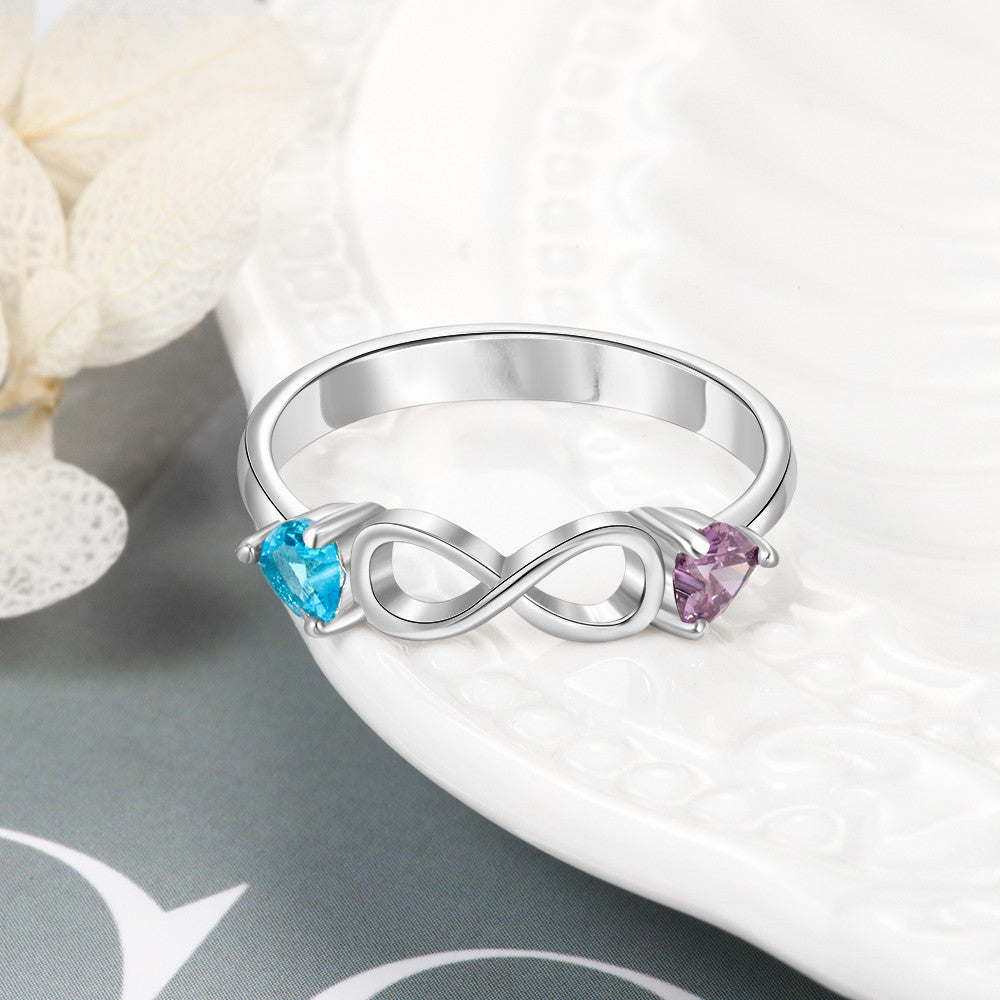 Custom Two Birthstone Rings