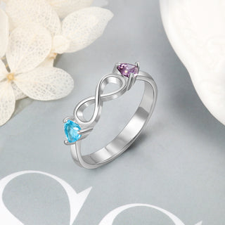 Custom Two Birthstone Rings