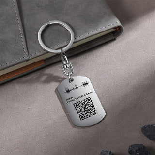 Custom Code Stainless Steel Keychain