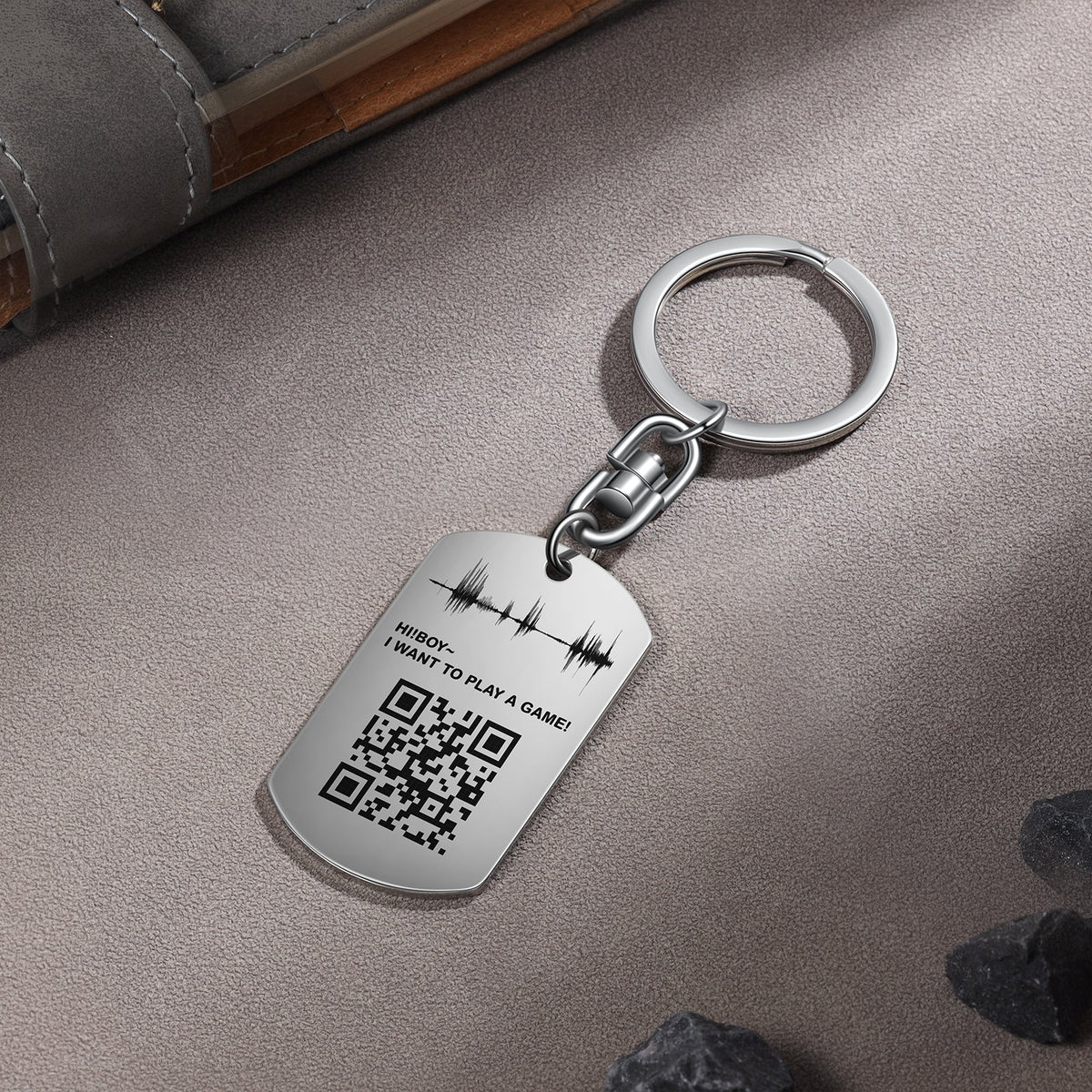 Custom Code Stainless Steel Keychain