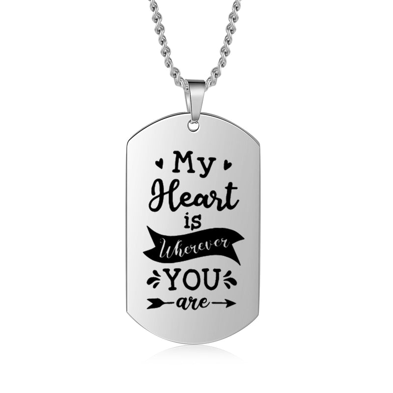 Custom Photo Stainless Steel Necklace
