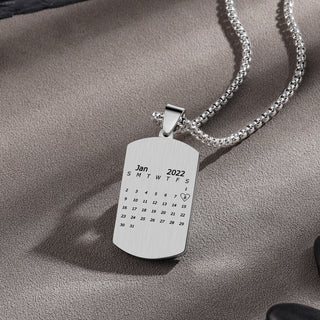 Custom Calendar Necklace