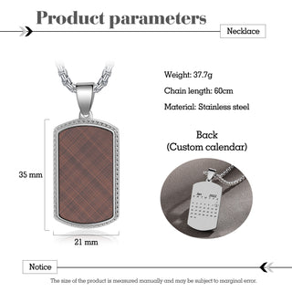 Custom Calendar Necklace