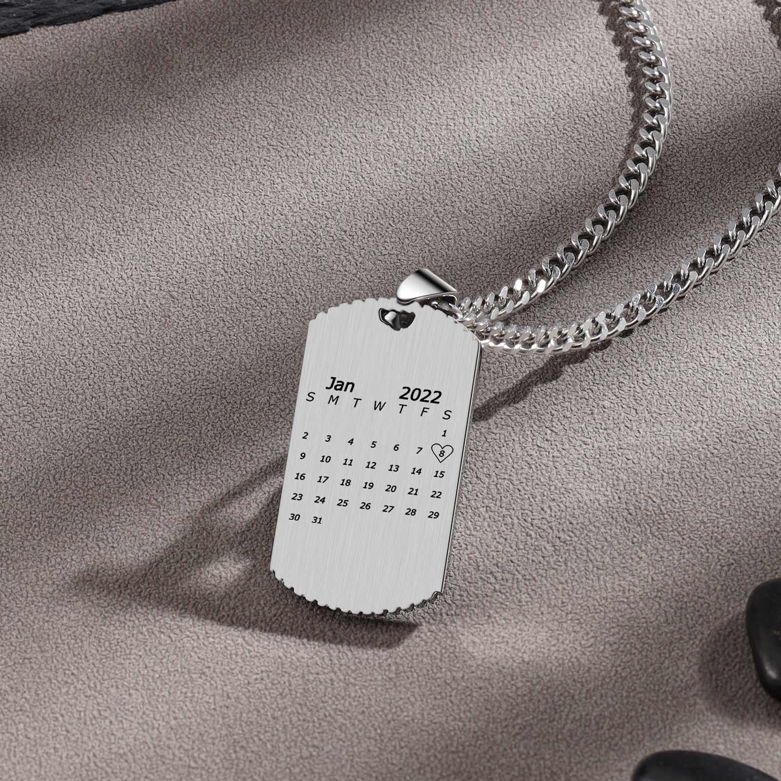 Custom Clendar Necklace