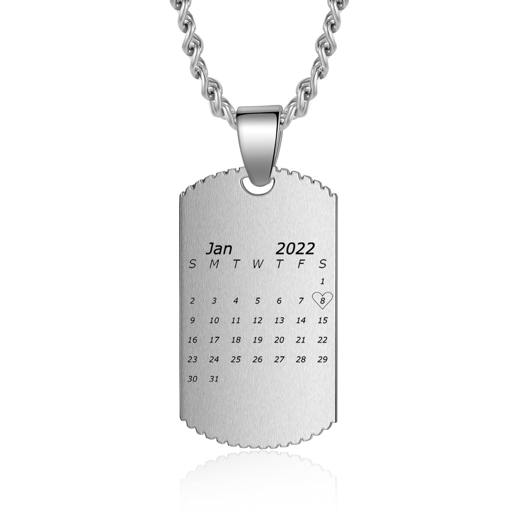 Custom Clendar Necklace