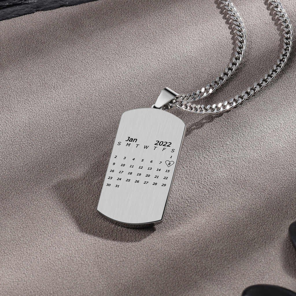 Custom Calendar Necklace