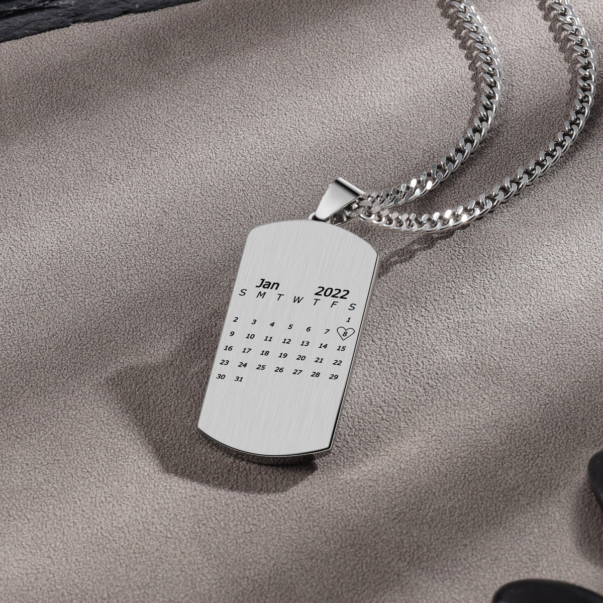 Custom Calendar Necklace