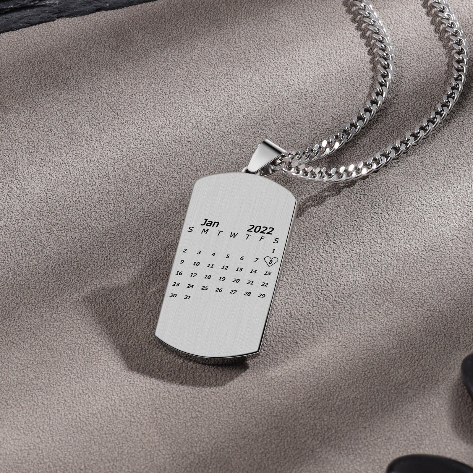 Custom Calendar Necklace