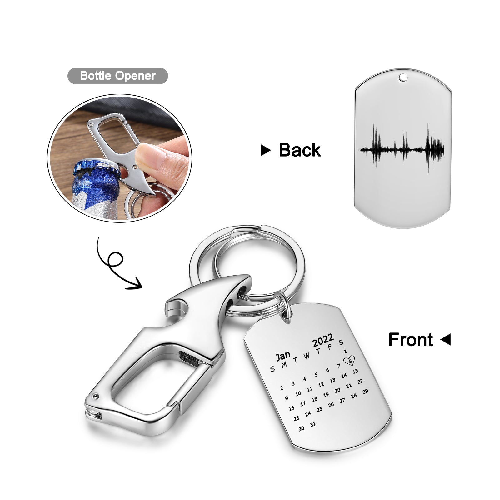 Custom Calendar Keychian