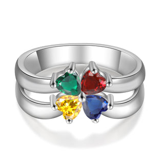 925 Sterling Silver Clover CZ Ring
