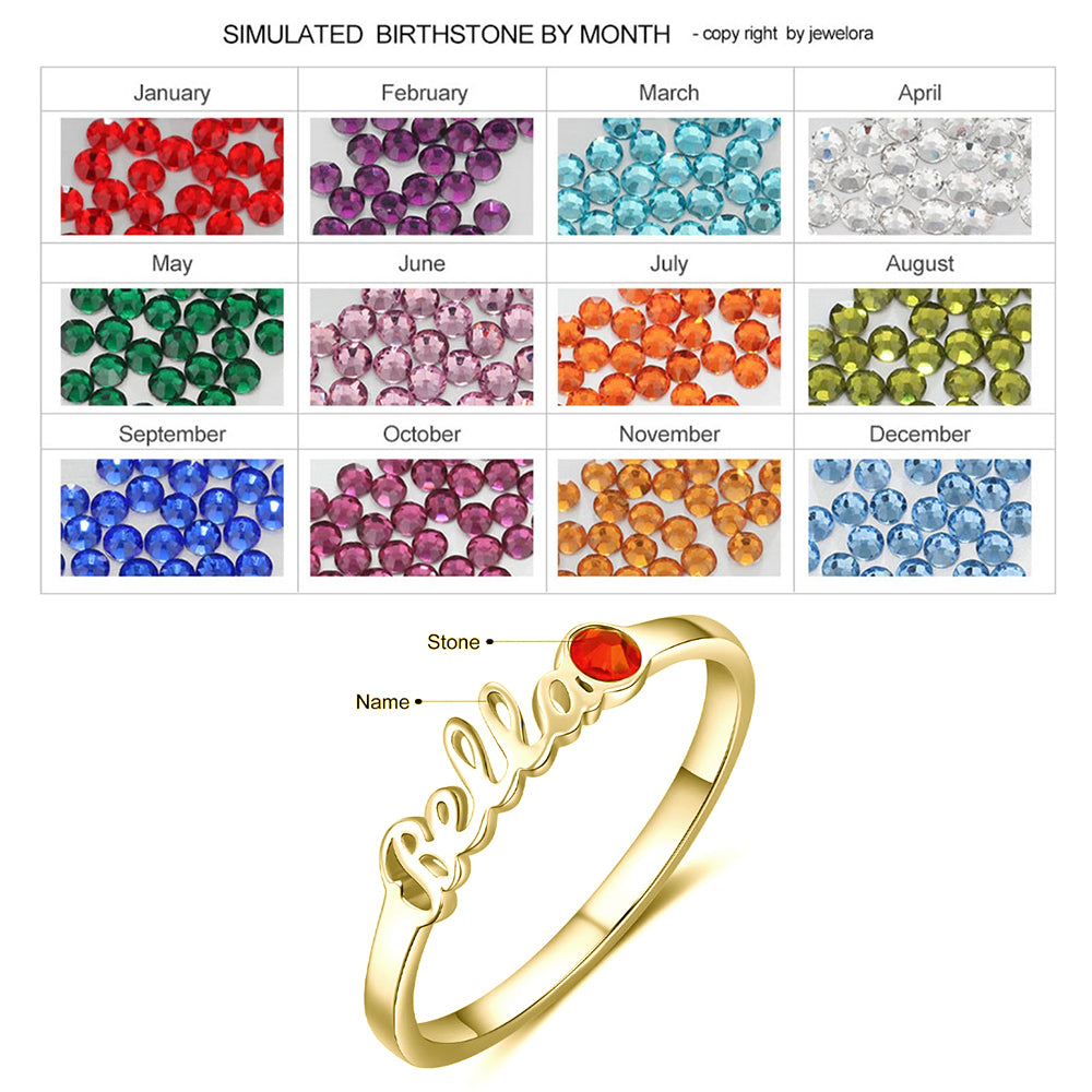 Jewelry Custom Name Ring