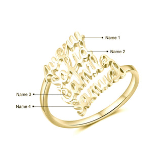 Custom 925 Sterling Silver Name Ring