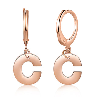 Personalized Stainless Steel Letter Earrings