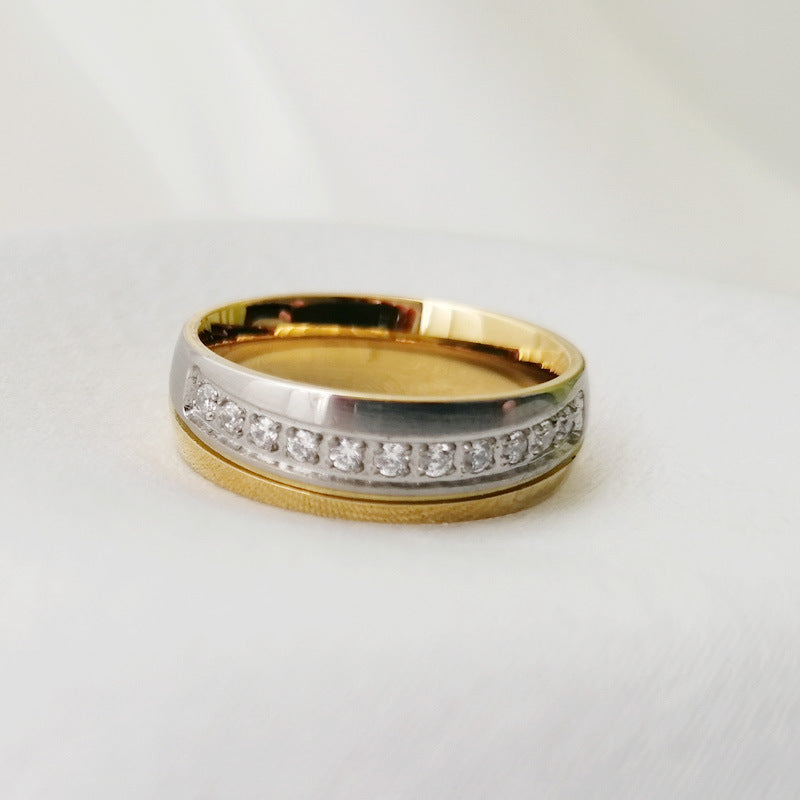 Personalized Stainless Steel Counple Ring