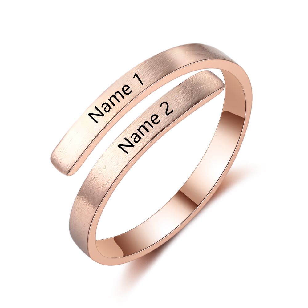 Copper Name Opening Rings