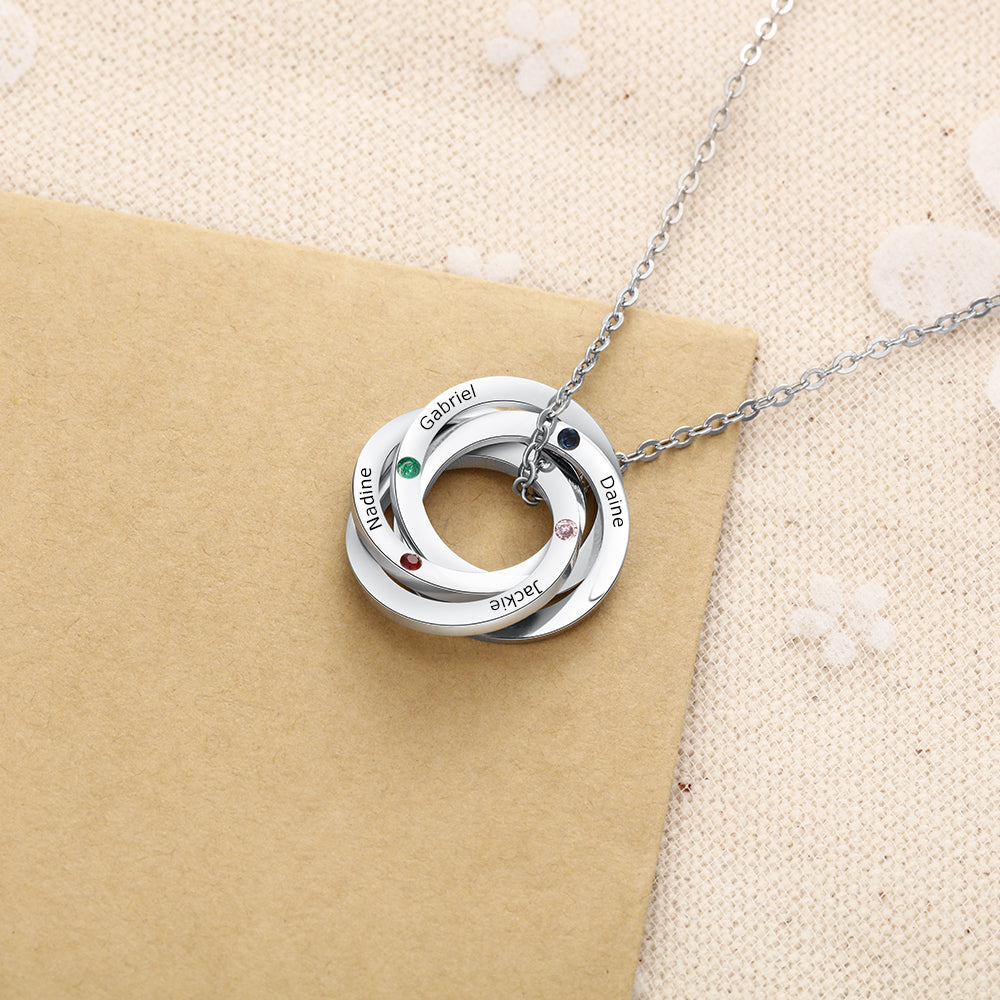 Custom Multi Ring Necklace
