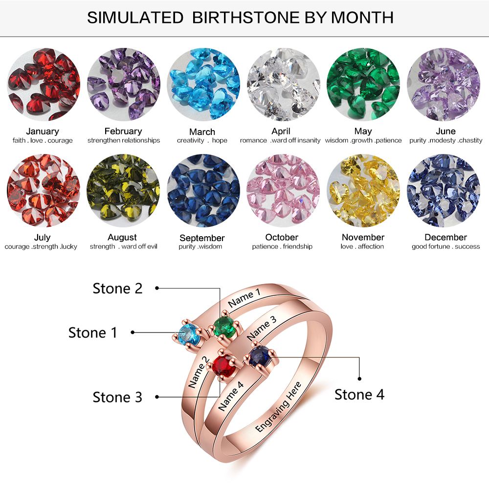 925 Silver Crystal Zirconia Rings