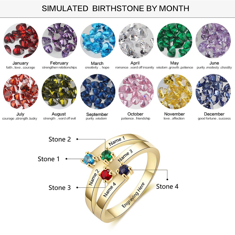 925 Silver Crystal Zirconia Rings