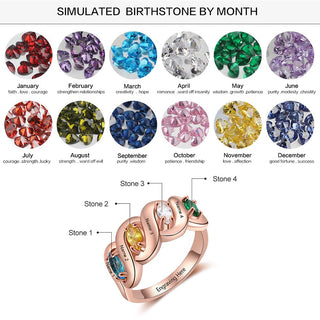 925 Sterling Silver Cubic Zirconia Name Rings
