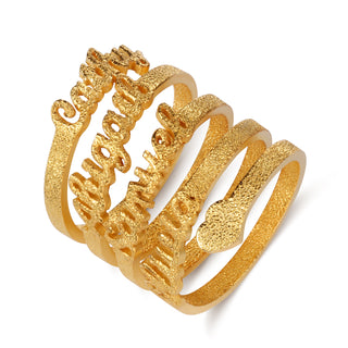 Copper Personalized Name Ring