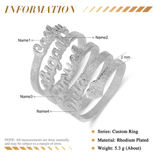 Copper Personalized Name Ring