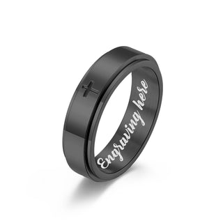 Custom Titanium Steel Name Ring