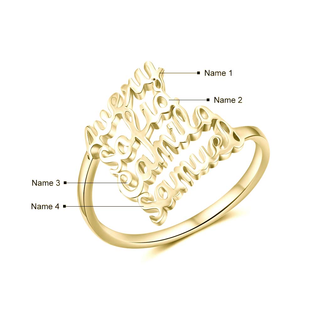 Custom Copper Name Ring