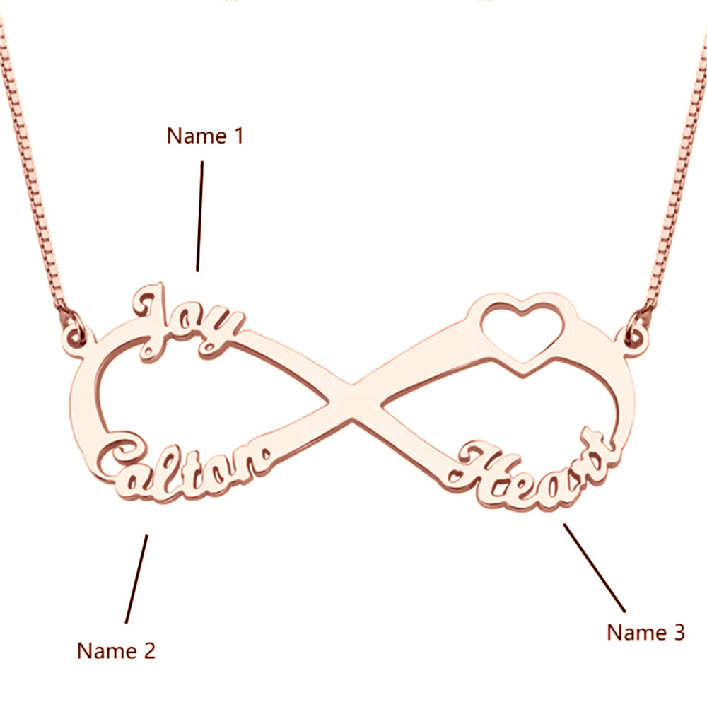 Custom Three Name Necklace