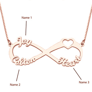 Custom Three Name Necklace