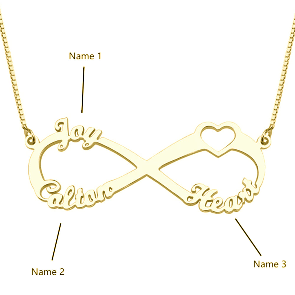 Custom Three Name Necklace