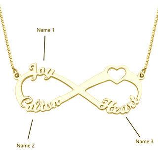 Custom Three Name Necklace