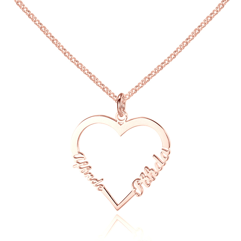 Custom Heart Shaped Name Necklace