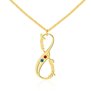 Vertical 8-character name necklace