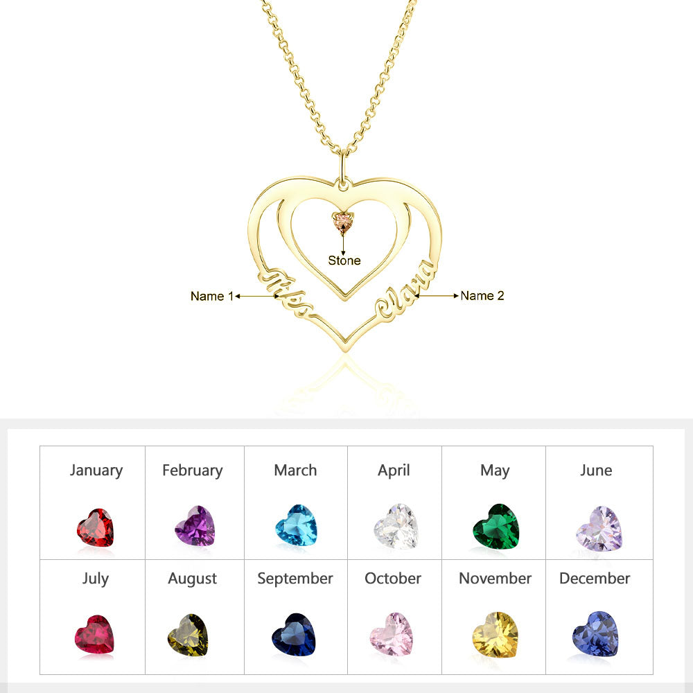 Custom Personalized Rhodium Plated Name Necklace